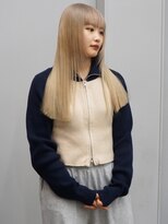 ヴァーディ オモテサンドウ(Vardy omotesando) beige/ホワイトベージュ ハイトーンロング 表参道ブリーチ