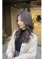 アース 豊橋店(HAIR&MAKE EARTH)&nbsp;透明感ラベンダーグレージュ