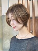 ショートヘアショートボブエレガント大人ショートくびれショート