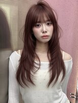 ハーヴィー 大宮店(HARVEY)&nbsp;レイヤーカット×wine red/韓国ヘア/小顔レイヤー MIYU