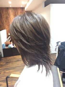 ヘアーデザインガーデニア(hair design Gardenia) ミディアムウルフレイヤー【赤羽 赤羽岩淵 子連れ】