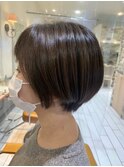 大人可愛いショートボブ