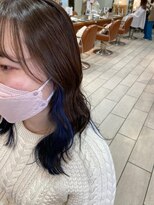 テトラ バイ ネオリーブ 横浜西口店(tetra by neolive)&nbsp;インナーカラー♪ コバルトブルー