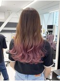 【ALIVE吉祥寺】ピンクブラウングラデーションカラー