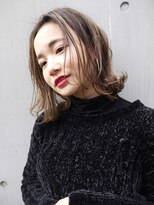 モリオ フロム ロンドン サッポロファクトリー店(morio FROM LONDON)&nbsp;【morio札幌】札幌ボブ　大人かわいい外ハネハイライトボブ