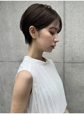 【なんば】大人ショートボブカット前髪ありマッシュショート