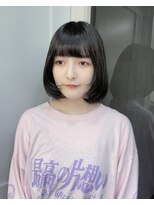 ロンドアヴァントゥス 池袋(Lond aventus)&nbsp;韓国レイヤー/韓国風/ボブ/髪質改善/黒髪/ブリーチなし〔池袋〕