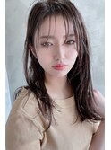 ワトワレイヤーロング黒髪美髪グレーベージュくびれミディ
