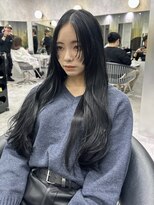 シティ(CITY) 姫カット レイヤーカット ブルーブラック 表参道