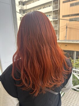 ミント(mint) ☆ブリーチ1回で叶えられる！！ビビットオレンジカラー！！