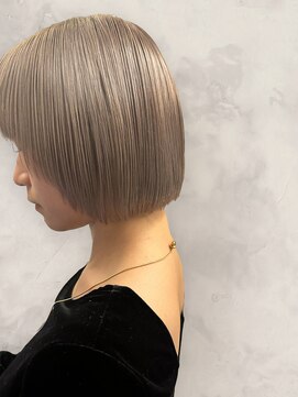 エメバイサワ(Aimer by sawa) 30代40代ダブルカラーミルクティアッシュデザインカラー透け感