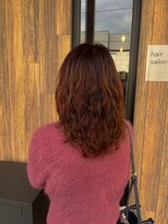 グル(Gru)&nbsp;パーマ×ピンクベージュ