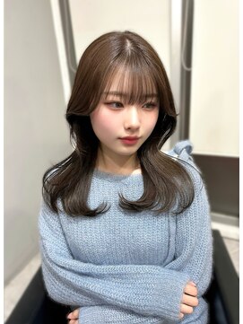 イヴ 原宿(I've) レイヤーカット×グレージュ