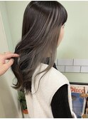 インナーカラー寒色ベージュ