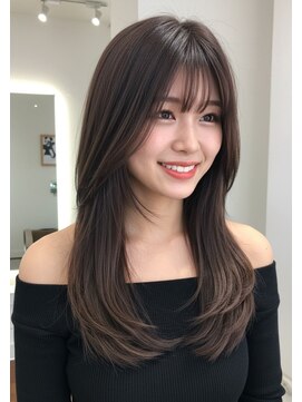 グルグル 下総中山店(GULGUL) ロング/顔周り/ブリーチなしカラー/前髪/下総中山