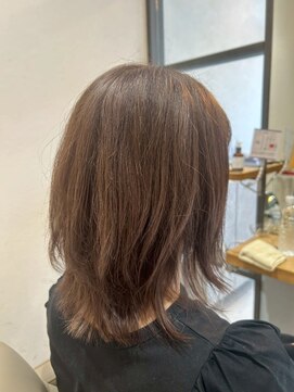 ヘア ルーナ バイ アプリーレ(hair lune by Aprire) 大人可愛いウルフレイヤーイアッシュブラウン抜け感ミディアム