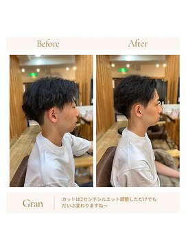 グランバイ アトリエドングリ(Grand × AtlierDonguri) お客様髪質改善データ1760（メンズショート）