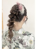 サロン ド ユーア(salon de yuua) とうかさん 浴衣ヘアアレンジ 浴衣着付け ヘアメイク