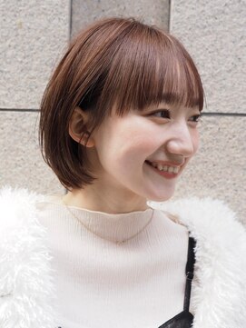 ローネス ギンザ(LONESS ginza) ショートボブ/ことりベージュ/マロンブラウン/毛流れショート