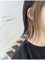 エムドットヘアーサロン(M. hair salon)&nbsp;ミルクティーで透明感のあるインナーカラー