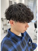波巻きスパイラルパーマツイストスパイラルブルーブラック