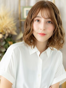 カバーヘア ブリス 北浦和(COVER HAIR bliss) 細めハイライトゆるふわミディアムエアリーミディアムc7北浦和