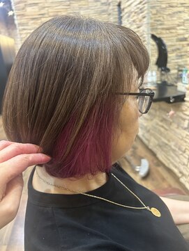 アンフィ 金沢文庫(Anphi) 白髪ぼかし ミルクティーカラー