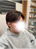 センターパート×ハイライト