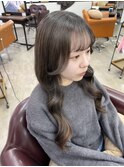 【小顔見せ】くびれレイヤー×透明感グレージュ