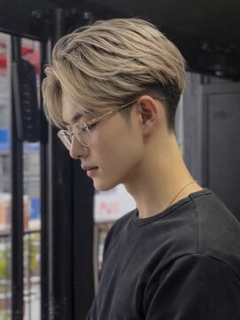 アウル 心斎橋(owl) センターパート/バレイヤージュ/ミルクティーベージュ