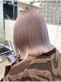 原宿韓国顔まわりミルクティーラベンダーラベンダーグレージュ