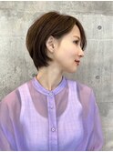 10代20代大人かわいいダブルカラーブリーチブラウンカラー
