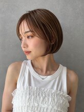 リア トーキョー(Lia TOKYO)&nbsp;【工藤武士】丸みショートボブ×ベージュカラー【門前仲町】