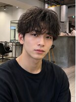 Men's LOOPA【メンズルーパ】三宮/元町/メンズパーマ/曲がる縮毛矯正/眉毛カット&nbsp;マッシュ/ツイスパ/スパイラルパーマ/黒髪/神戸/三宮