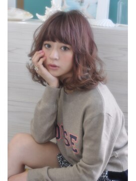 クラン(clan) cclan<ハイトーングラデーション大人可愛いバルーンミディ>