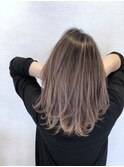 外国人風バレイヤージュカラー