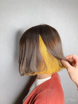 ワット 新宿店 ☆インナーカラー☆サニーイエロー☆【担当DAIKI】