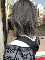ウノプリール 茶屋町店(unopulir)&nbsp;【unopulir永尾】グレージュ暗髪 切りっぱなし外ハネボブ☆