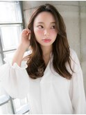 ゆるふわミディー×ベージュ
