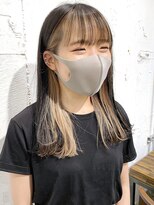 ノラキチジョウジ(NORA KICHIJOJI)&nbsp;インナーカラーフェイスレイヤーカットイヤリングカラー20代30代