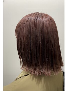 オンザ(ONTHE) ナチュラルピンクブラウン切りっぱなしボブ【林京平】