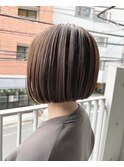 恵比寿 大人ボブ 白髪染め 白髪ぼかし 髪質改善