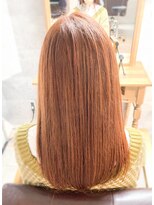 イフ ヘアーサロン(if... hair salon) ☆お客様style☆ブリーチあり！オレンジブラウン