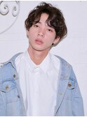 ラフめなコンマヘアーで無造作に格好良く韓国マッシュS