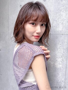 オーブ ヘアー ヴォーグ 京都3号店(AUBE HAIR vogue) 20代・30代_ナチュラルブラウンボブ