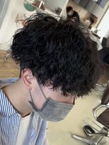 フィフス トウキョウ (fifth TOKYO)&nbsp;ツイストスパイラルパーマツーブロック刈り上げメンズマッシュ