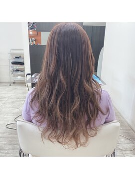 セダクション 道後樋又店(Seduction) 松山市/20代/30代/40代/ピンクベージュがかわいいロング