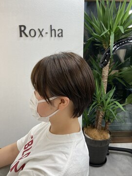 ロクハ(Rox-ha) ショートマッシュ/ミントブルー/こなれショート