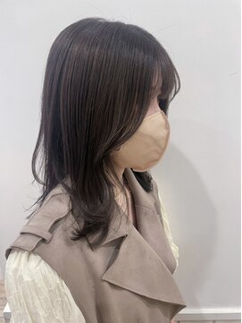 ネオリーブウリ 二子玉川店(Neolive uri) 前髪マチルダボブピンクベージュインナーグレージュ