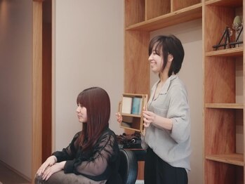 トックトック(toctoc)の写真/最初から最後までオーナーStylistが担当◎人が変わらず待たないので,スムーズでストレスフリーに過ごせる♪
